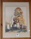 Charles Patrickson, watercolour, 'Fine Drying Weather, Rippon', signed, 44 x 36cm                                                      