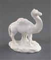 A rare Derby figure of a dromedary camel, c.1830-40, H. 8.7cm                                                                          