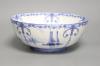 A Royal Crown Derby blue and white bowl painted with sailing scenes, by W.E.J. Dean, diameter 23cm                                                                                                                          