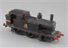 A Leeds Model Co O gauge 0-6-0 BR Jinty Class locomotive, number 41835, black livery, 22cm, needs attention                            