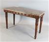 A George IV oak rectangular side table, W.4ft 10in.                                                                                    