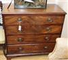 A mahogany George III provincial four drawer chest W.92cm                                                                              