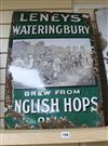 An enamel advertising sign "Leaneys Wateringbury-Brew from English hops only"                                                          