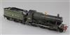 A Leeds Model Co O gauge Mogul tender locomotive, GWR Bonds motor, number 4358, green livery, overall 42cm                             