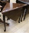 An 18th century and later mahogany corner gateleg table W.93cm                                                                         