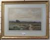 Joseph Powell, watercolour, "The Marsh between Pulborough and Amberley", signed, 35 x 53cm                                             