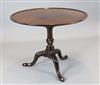 A George III mahogany tea table, W.3ft 1.5in. H.2ft 4in.                                                                               