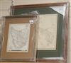 Two 19th century framed maps, including Western Australia/Van Dieman Island,                                                           