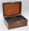 A Victorian rosewood toilet box length 34.5cm                                                                                          