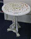 A Coalbrookdale cast iron garden table 60cm                                                                                            