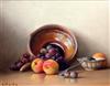 § Robert Chailloux (1913-) Still life of fruit of a table top 10.25 x 13.5in.                                                          