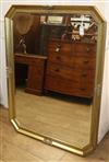 A large gilt-framed mirror (a.f.) W.101cm                                                                                              