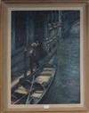 J. Baron, oil on board, Venetian canal scene, signed, 60 x 44cm                                                                        