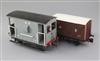 A Gauge 1 LMS guards van, grey with auto coupling, No 789                                                                              