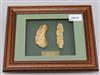 A collection of framed Neolithic and other tools and flint arrow heads,                                                                