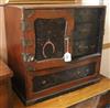 A Japanese wood and lacquer table cabinet 59cm                                                                                         