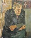 Modern British Portrait of Lucien Freud 36 x 30in., unframed                                                                           