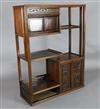 A Chinese hongmu display cabinet, c.1910, W. 2ft 11.5in., H. 4ft                                                                       