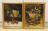 Alice Daniel, pair of oils on canvas, Still lifes of fruit, signed and dated 1912, 60 x 45cm                                                                                                                                