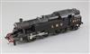 A scratch built O gauge 2-6-4 tank number 2671 locomotive, fine scale, LMS black livery, 2 rail, overall 33cm                          