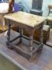 A 17th century style oak joint stool                                                                                                                                                                                        