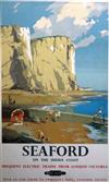 Frank Sherwin (1896-1985) Seaford on the Sussex Coast, published by British Railways and printed by Wood, Rozelara & Wilkes Ltd 39.5 x 