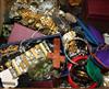 A quantity of assorted costume jewellery.                                                                                              