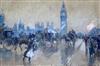 § Georges Stein (c.1870-c.1955) London, Westminster Bridge 1899 6.5 x 9.75in.                                                          