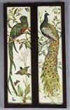 William Stephen Coleman (1829-1904). A pair of pottery plaques, probably for Minton 36 x 9in., framed                                  