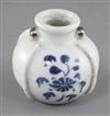 A Chinese blue and white jarlet, Yuan - Ming dynasty, height 7.5cm                                                                     