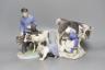 A Royal Copenhagen group, model number 1858 and a Bing and Grondahl group, model number 2017 and a small Royal Copenhagen figure of a child (3) - tallest 23.5cm                                                            