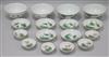 A set of Chinese enamelled porcelain republic period, comprising four bowls, 6 saucer dishes and 6 small dishes                        