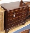 A George III mahogany chest of drawers W.92cm                                                                                          
