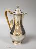 A George III silver baluster hot water pot, Charles Wright, London, 1771, height 21.7cm, gross weight 11.5oz                                                                                                                