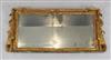 A Queen Anne giltwood and gesso overmantel, W.3ft 10in. H.1ft 7in.                                                                     