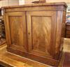 A small Victorian mahogany sideboard W.110cm                                                                                           