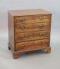 An unusually small George III mahogany chest of drawers, W.68cm D.45cm H.74cm                                                                                                                                               