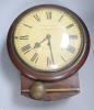 William Leonard, 50 Tabernacle Walk, London. A 19th century mahogany drop dial fusee wall timepiece, length 32cm                                                                                                            