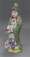 A Chinese famille rose figure of Guanyin H.32cm                                                                                        