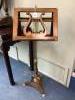 A Regency brass mounted mahogany duet music stand, width 42cm height 112cm                                                                                                                                                  