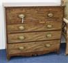 A Regency mahogany secretaire chest W.113cm                                                                                            