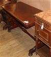 A Victorian mahogany stretcher table L.107cm                                                                                           