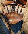 A Victorian smoker's bow chair                                                                                                         