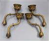 Lewis Nockalls Cottingham (1787-1847). A a set of four Gothic gilt bronze candle branches, c.1832, approx 39cm                         