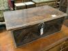 An early 18th century carved oak bible box, width 56cm depth 36cm height 20cm                                                                                                                                               