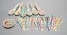 A collection of Chinese Straits porcelain spoons and a dish                                                                                                                                                                 