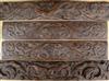 Four 17/18th century Flemish carved oak panels Largest 78cm                                                                            