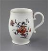 A Derby ovoid mug, c.1758, h. 10.2cm                                                                                                   