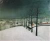 Leo Piron (1899-1962) Winter landscape 31 x 39in.                                                                                      