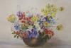 Katherine Spink, watercolour, Still life of flowers in a vase, signed, 39 x 55cm                                                                                                                                            